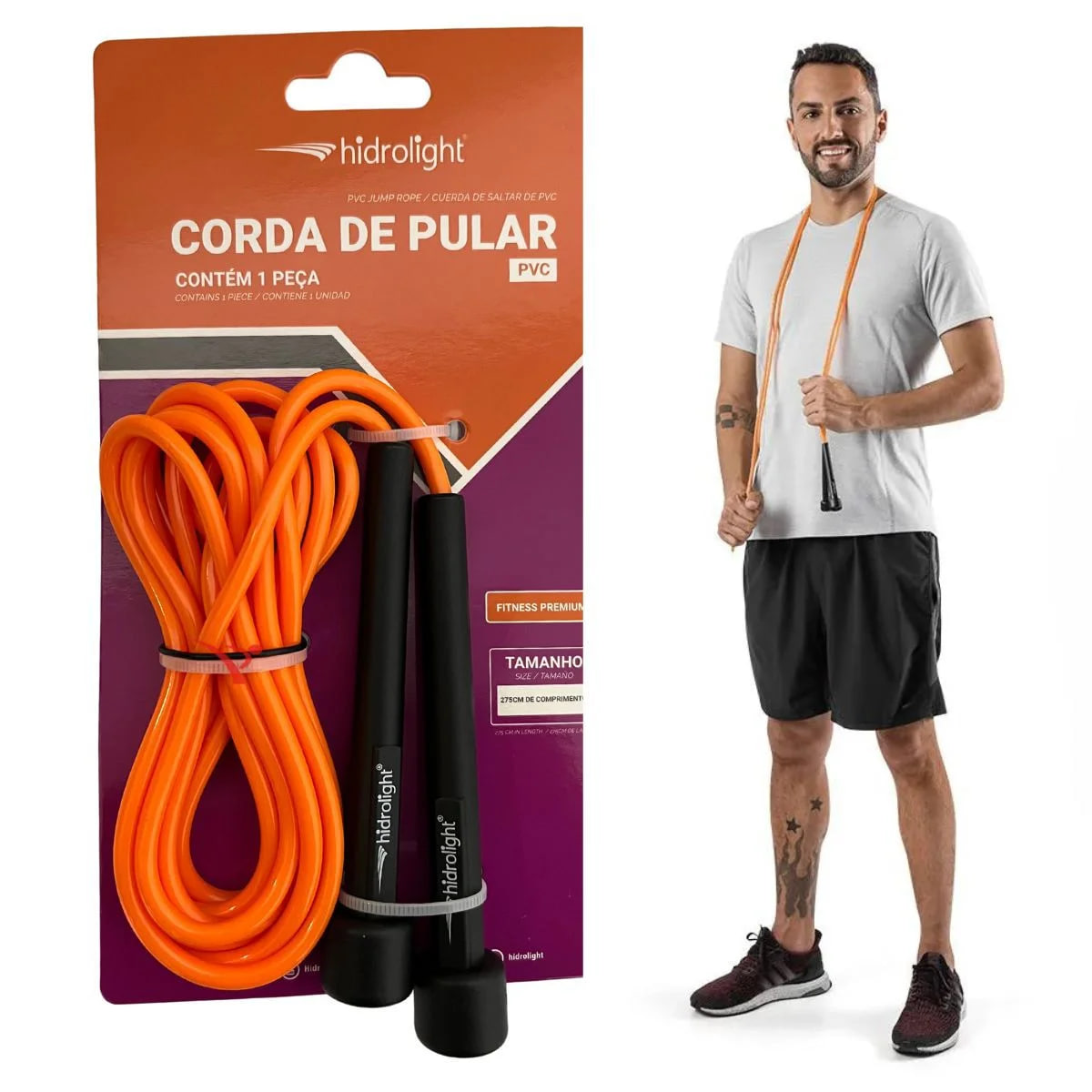 Corda de pvc funcional crossfit academia